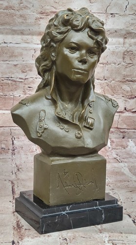 Michael Jackson Limited Edition Bronze Bust Musician Statue Signed by Mavchi Art - Picture 4 of 10