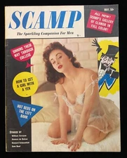 SCAMP MAGAZINE MAY 1957 VOLUME 1 NO.1 JAYNE MANSFIELD C/F CHEESECAKE