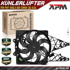 Cooling Fan Engine Cooling Radiator Cooling Fan 288W 404mm For Fiat Doblo Cargo 263 1.3L-2.0L