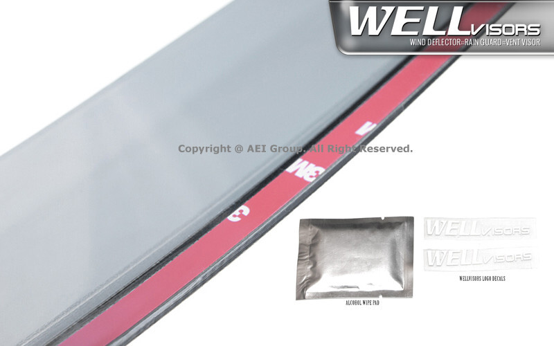 WELLvisors Deflectors for Lexus CT200H 1117 Clipon Rain Guards Window