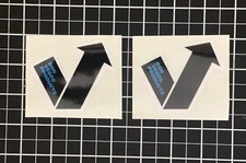 Two Small DON VESCO Racing STICKER Decal Vintage Motorcycle Yamaha AHRMA