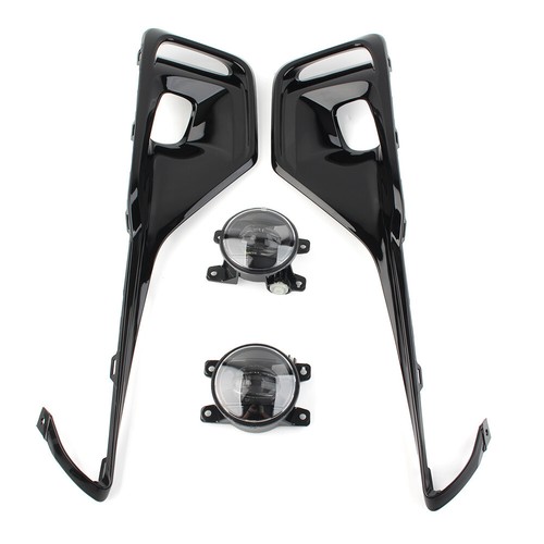 For Honda Accord 2021-22 Fog Light Kit w/ Switch+Wring+Bezel Covers Glossy Black - Picture 3 of 8