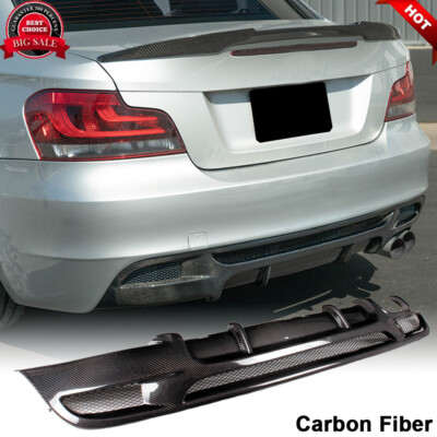 Carbon Fiber Rear Bumper Diffuser Lip for BMW E82 E88 118i 120i M