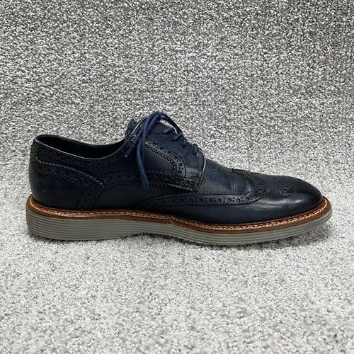 Trask Punta de Ala Zapatos Oxford Para Hombres 9 Azul Cuero Brogue ExtraLigero Vestido Deportivo - Imagen 8 de 24