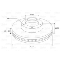 Valeo 2X Bremsscheibe Vorne Ø312 Mm FüR VW Passat Variant 3G5 2.0 TDI 1.4 TSI
