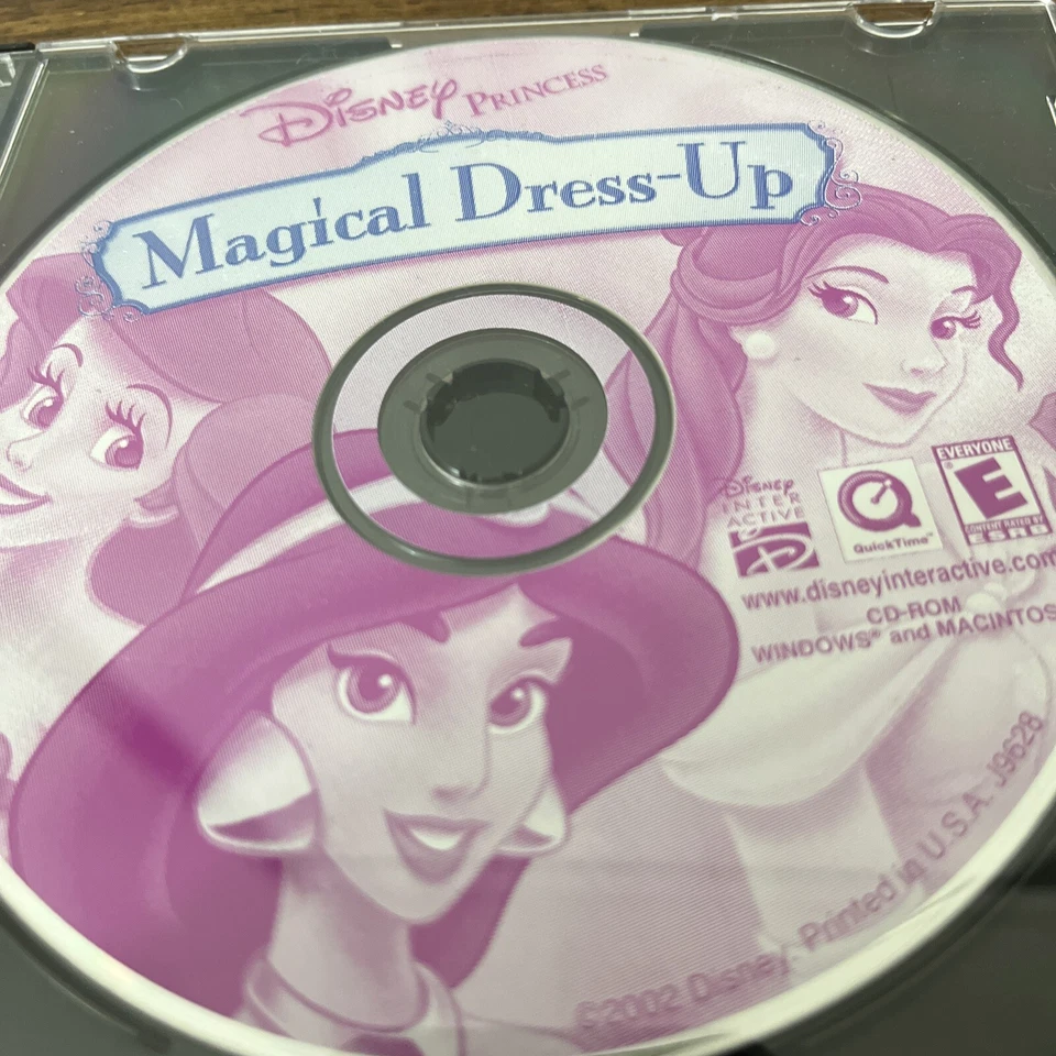 Disney Princess Magical Dress Up (PC, 2003) CD-ROM Ages 5+, COMPLETE - Image 2 of 2