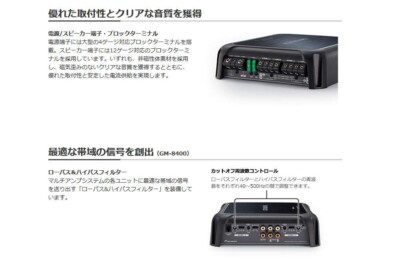 GM-D8400 Pioneer Carrozzeria 200W×4ch Automotive ultra GM-D8400 Pioneer Carrozzeria 200W×4ch Automotive ultra