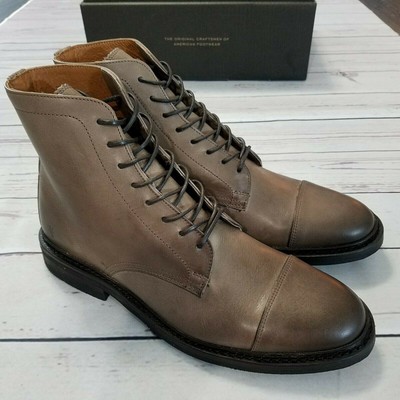 Frye Seth Men's Leather Lace Up Cap Toe Boots Size 8 - Stone $228 | eBay