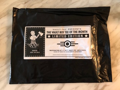 Fallout Vault Boy of the Month T Shirt Rooted Men's Size Large NIB