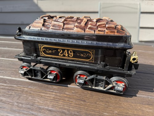 Vintage Jim Beam Train 249 Wood Black Tender Car Empty Decanter 1982