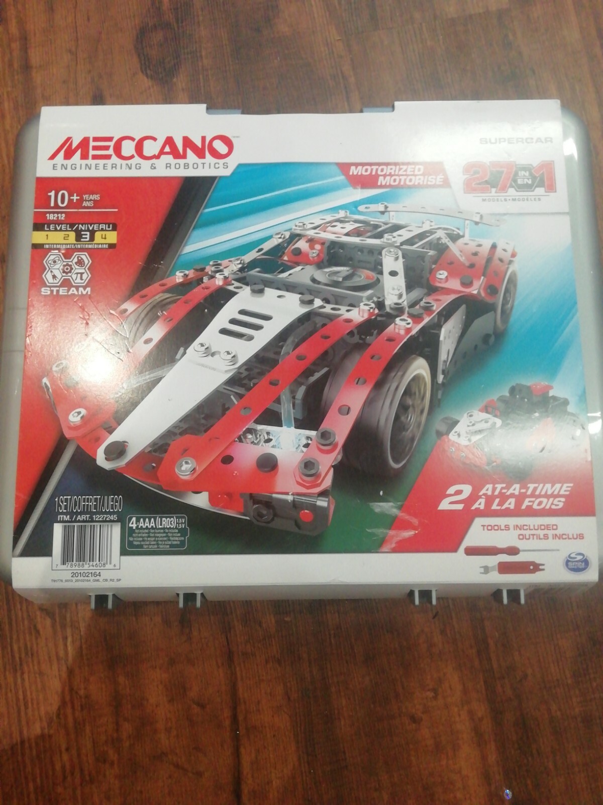 meccano motorized supercar 27 in 1