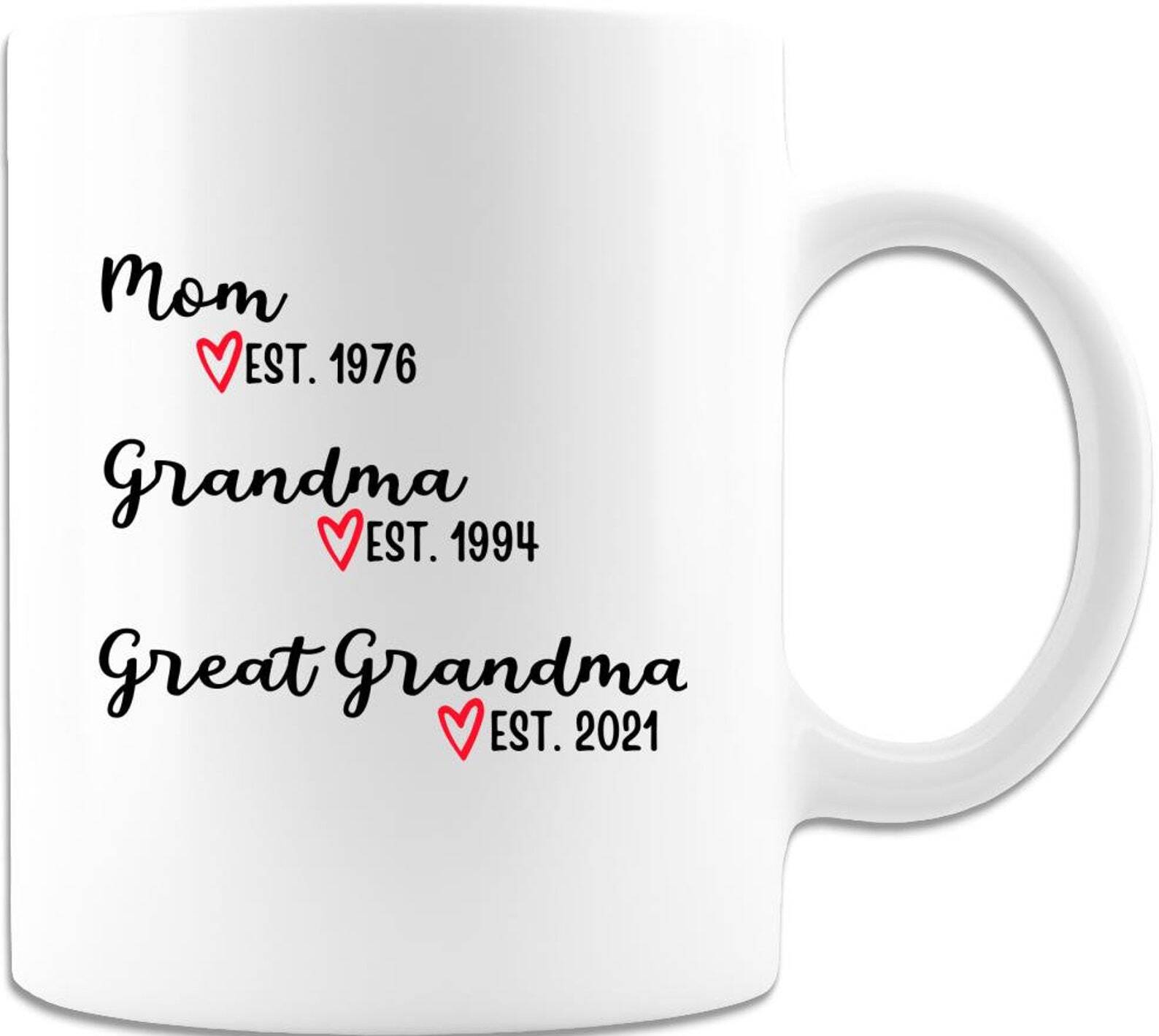 New Great Grandma Promoted To Grandma Great Grandma To Be Mug