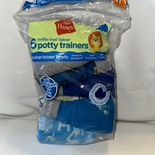 Hanes Toddler Boys Boxer Briefs 6pr Potty Trainer Built In Leak Protection 4T