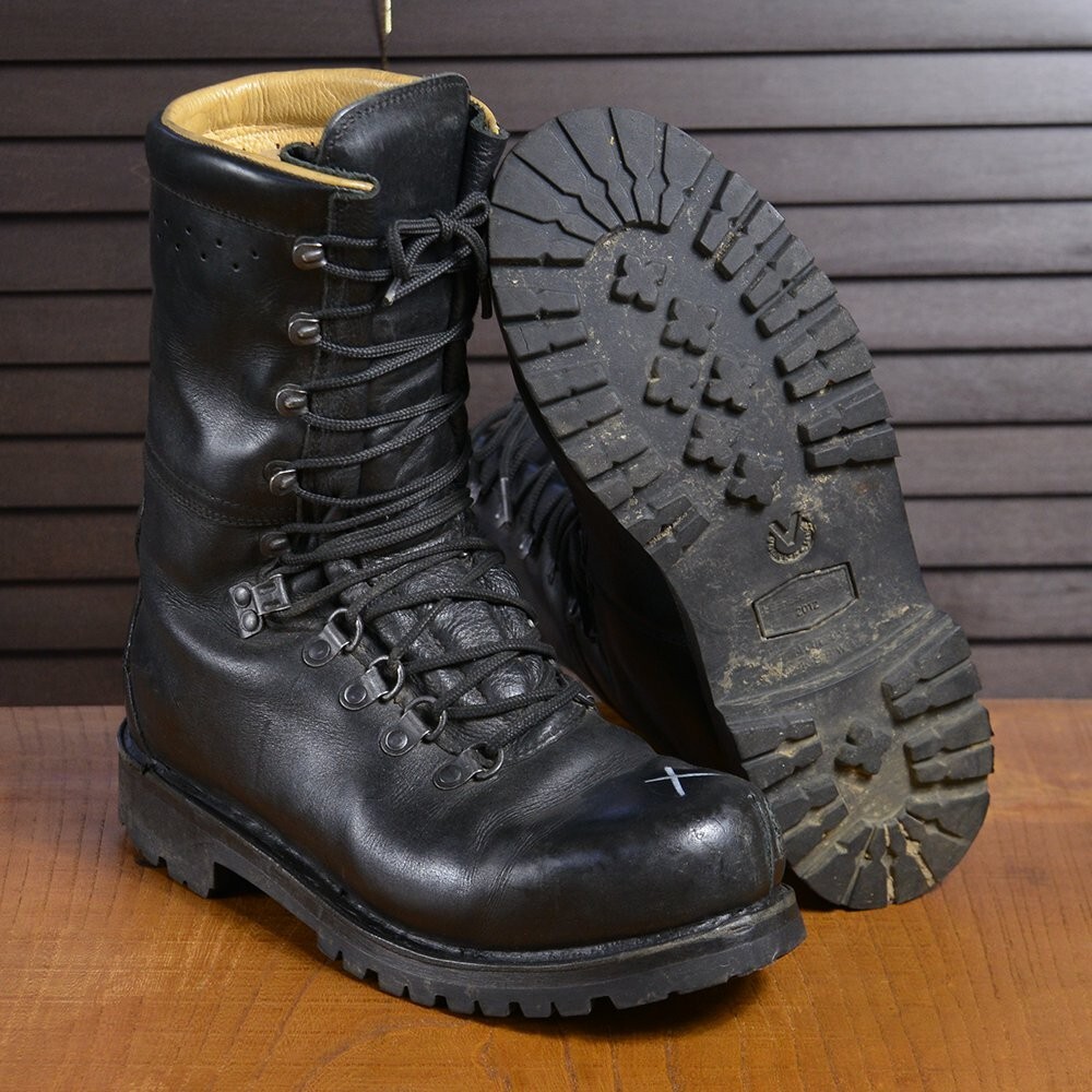 Heavy Duty Austrian Army Black Warm Mens Boots | eBay