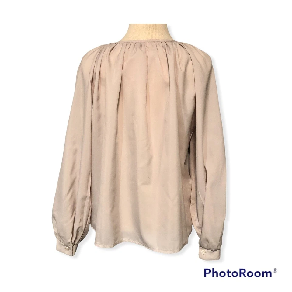 Blusa vintage hecha por la Unión PM Legggs para mujer mediana topo Foto 3 de 4