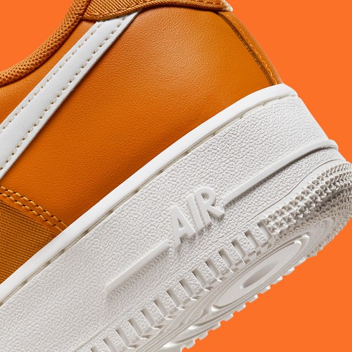 Nike Air Force 1 '07 LV8 NOS Low Nylon Orange Monarch Sail FB2048-800 sz 8 Men's - Picture 5 of 8