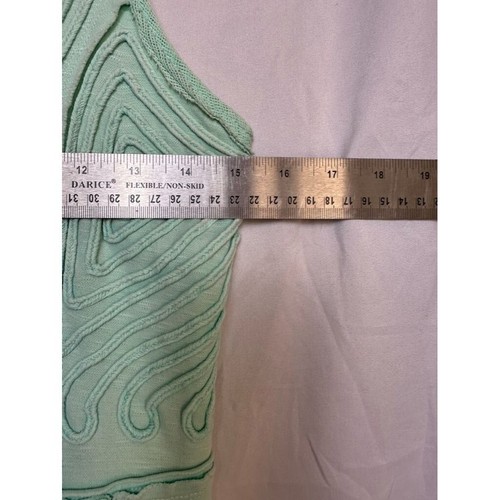 Free People Sz M Mint Green Beaded Sleeveless Dress Fairy Cottage Coquette - Picture 9 of 14