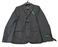 NEW Lauren Ralph Lauren Big Boys Solid Suit Jacket Medium Gray Size 20R 20 NWT