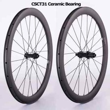 Gravel Bike Set Ruote Carbonio 700C Blocco Centrale Mozzo 25/28/30/32/35mm UD Opaco 