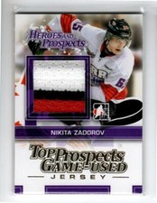 2013-14 ITG Top Prospects Jersey Gold #TPM29 Nikita Zadorov *#/10