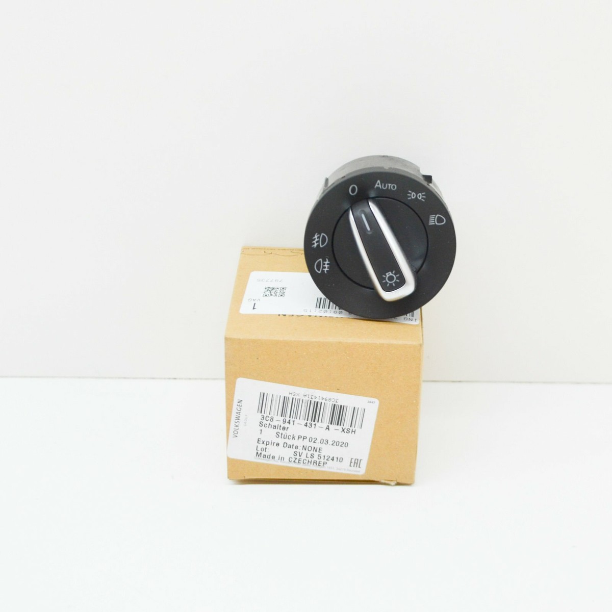 VW ヘッドライトスイッチ 3C8 941 431 AUTO VOLKSWAGEN GOLF MK6 HEADLIGHTS CONTROL SWITCH UNIT 3C8941431AXSH