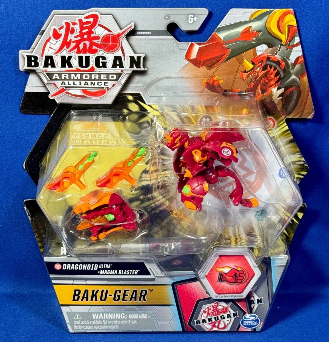 New DRAGONOID ULTRA Bakugan BAKU-GEAR Armored Alliance MAGMA BLASTER