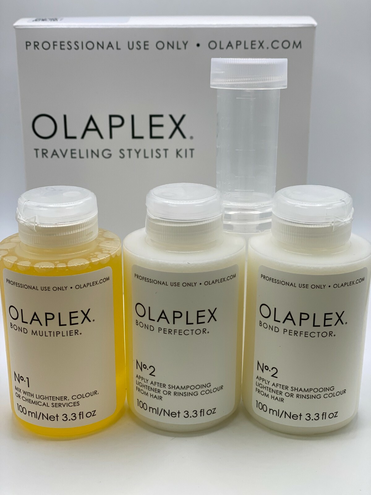 OLAPLEX TRAVELING STYLIST KIT - 3pc kit (#1 one bottle #2 two bottles) 
