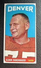 ELDON DANENHAUER  SIGNED AUTOGRAPHED 1965 Topps CARD #48 DENVER BRONCOS