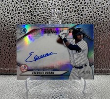 Ezequiel Duran 2020 Bowman Chrome Prime Chrome Signatures /50 #PCS-ED Yankees