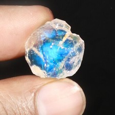 Top Grade Natural Madagascar Rainbow Moonstone Play Of Color Multi Fire M92