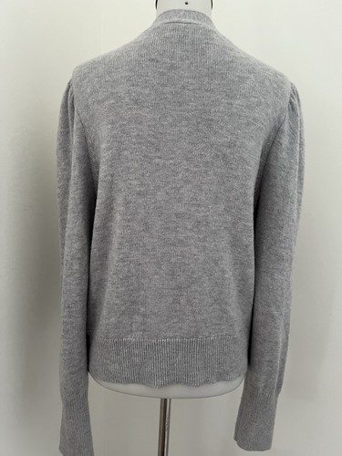 Kate Spade Women's Size M Gray V-Neck Cardigan Sweater Long Sleeve Button Front - Picture 5 of 7