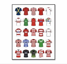 Doncaster Rovers Football Shirt, Doncaster Football Poster, Doncaster Print, A4