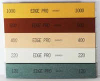 Edge Pro 1 Mounted Sharpening Stone Set 1 Of Each Grit 120 220 400 600 & 1000 Edge Pro 1 Mounted Sharpening Stone Set 1 Of Each Grit 120 220 400 600 & 1000
