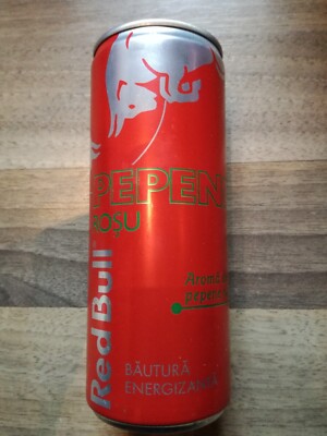 Red Bull PEPENE Rosu Edition Energy drink Dose Leer Empty 250ml Can Ro