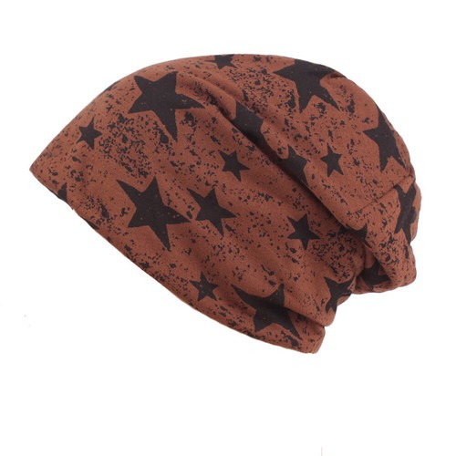 Men Classic Cotton Beanie Star Hat Slouchy Ski Oversize Baggy Warm Summer Cap - Picture 3 of 7