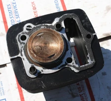 1985 HONDA XR 80 R  OEM  CYLINDER BARREL W/USED PISTON   VIN#HE03E-5602902