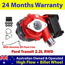 Turbo Pros GEN1 High Flow Turbo +Oil Feed Pipe For Ford Transit 2.2L RWD