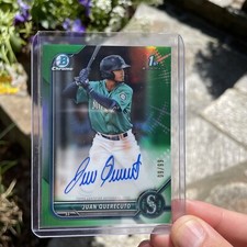 2022 Bowman 1st Chrome Juan Querecuto #CPA-JQ True Green Auto /99 -Mariners 🔥