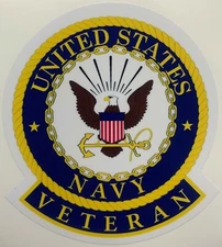 US Navy Veteran Sticker Waterproof New D212