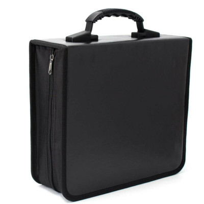 Portable 400 Disc CD DVD Storage Bag PU Leather Wallet Holder Case Box Organizer