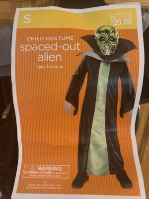 COSTUME * SPACED OUT ALIEN * Costume NWT Martian BOYS SIZE  4-6  NEW!