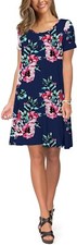 Floral Dress Korsis 3XL Plus Size Comfy Womens Church 