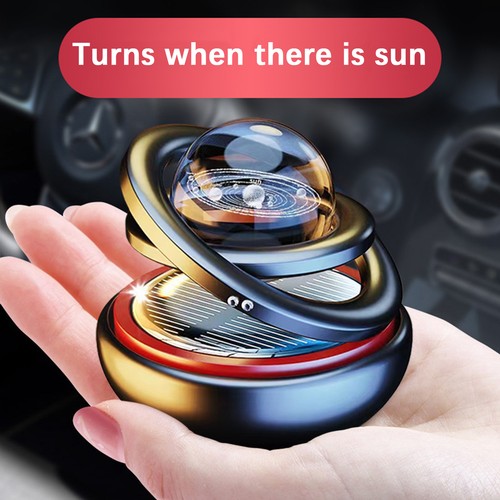 1pc Car Solar Rotation Car Air Freshener Perfume Aromatherapy Diffuser - Picture 5 of 15