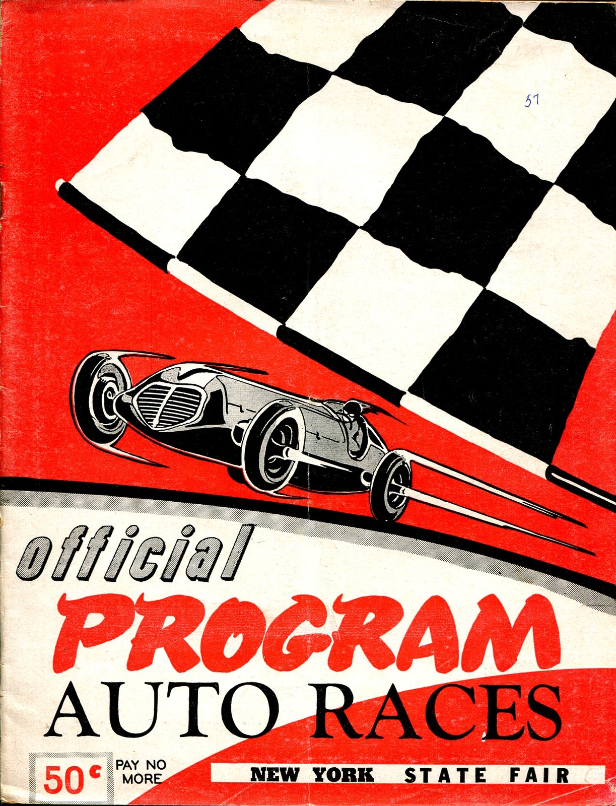 Sports Pub: New York State Fair Race Program 9/7/1957-Syracuse NY-Indy ...
