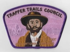 2005 National Jamboree JSP Trapper Trails Council Jim Budger PURPLE Bdr. [VA-186