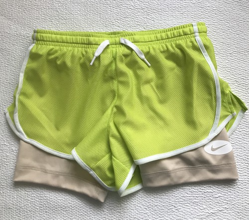 Nike Dri-FIT Tempo Icon Clash Big Girls 2 in 1 Training Shorts DO7119-321 Sz S - Picture 2 of 10