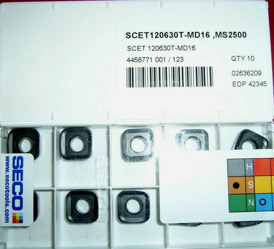 10.Stk.SCET120630T-MD16 ,MS2500 Wendeschneidplatten ***Neu*** - Bild 1 von 1