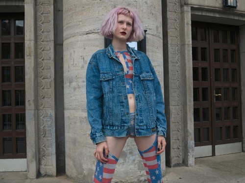 Winston collection Jeansjacke jacke blau 90er True VINTAGE 90s Jeans jacket blue