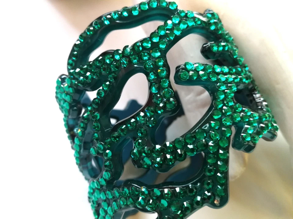 Pulsera Rígida Elegante Joyería de Lujo Mujer Accesorios Strass Cristal Joyería Foto 2 de 4