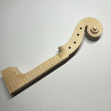 Maple Stradivarius 4/4 Violin Head Neck Tiger Wood Flaming Wide Stripe